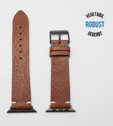 Apple Watch® Rindlederband | Mittelbraun