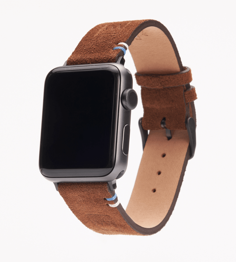 Apple Watch® Wildlederbandl | Mittelbraun Franken