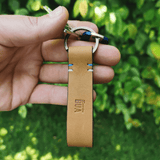 Schlüsselanhänger | Leder Hellbraun